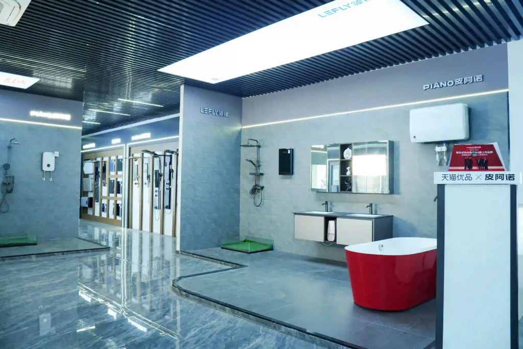 piano-professional-team-introducing-heaters-in-showroom